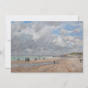 Eugene Boudin - The Beach at Deauville Invitation