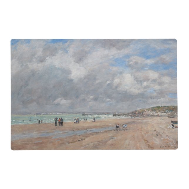 Eugene Boudin - The Beach at Deauville Placemat (Front)