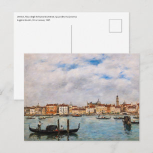 Eugene Boudin - Venice, Riva degli Schiavoni Postcard