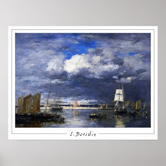 Eugène Boudin Zedign Art Poster #13-2 (Front)