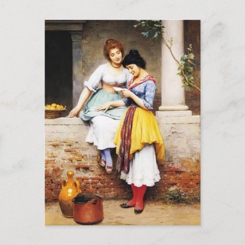 Eugene de Blaas_ The Love Letter Postcard