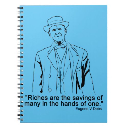 Eugene Debs quote Notebook