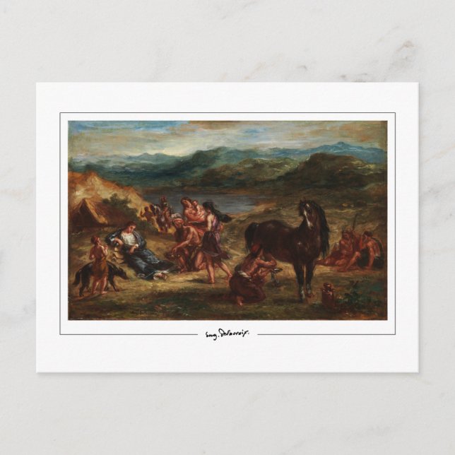 Eugène Delacroix #495 - Fine Art Postcard (Front)