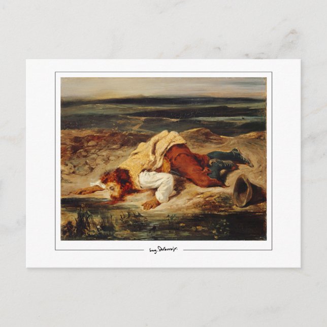 Eugène Delacroix #502 - Fine Art Postcard (Front)