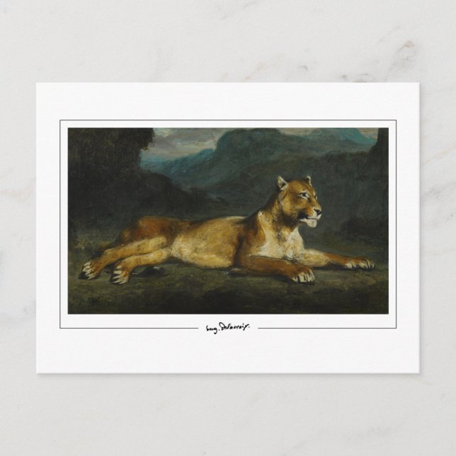 Eugène Delacroix #603 - Fine Art Postcard (Front)