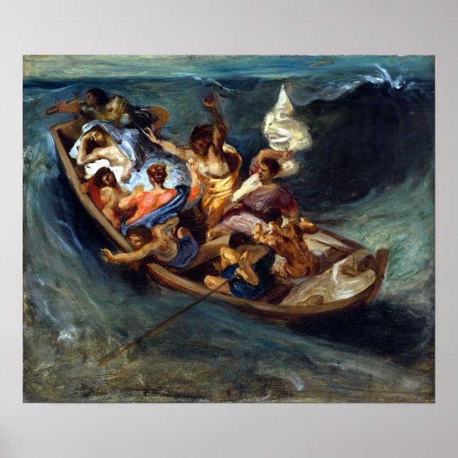 Eugène Delacroix Christ on the Sea of Galilee Poster (Front)