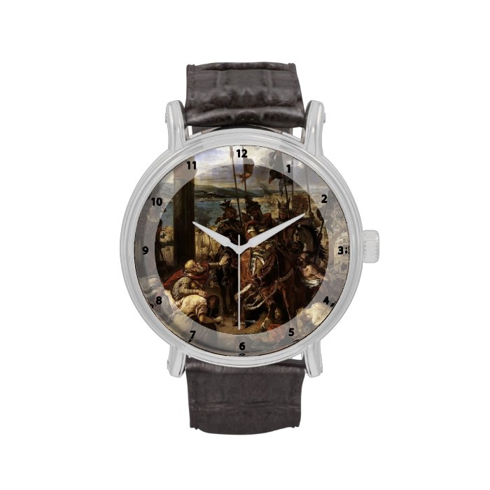 Eugene Delacroix Crusaders entry to Constantinople Wristwatch