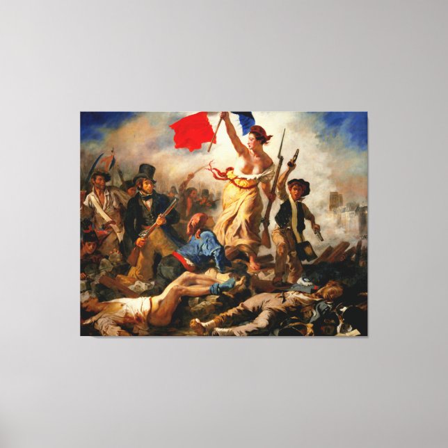 EUGENE DELACROIX Liberty Leading the People 1830 - Canvas Print (Front)