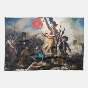 Eugene Delacroix - Liberty Leading The People Kitchen Towel