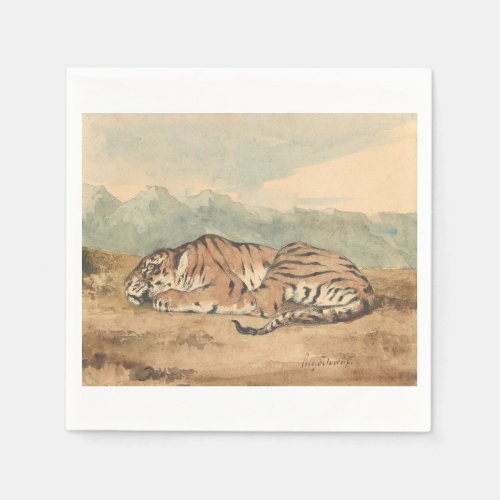 Eugene Delacroix _ Royal Tiger Napkins