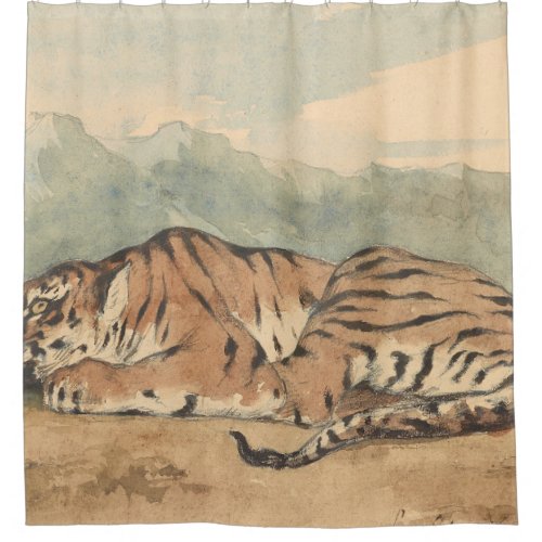 Eugene Delacroix _ Royal Tiger Shower Curtain