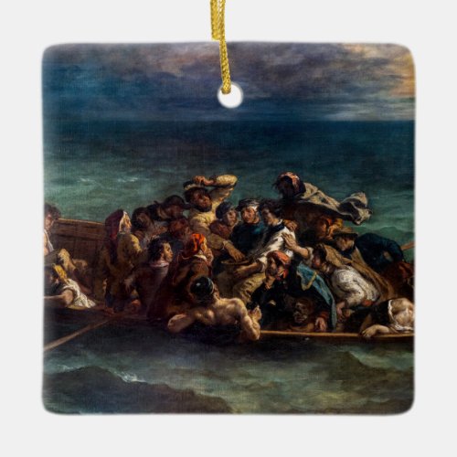 Eugene Delacroix _ The Shipwreck of Don Juan Ceramic Ornament