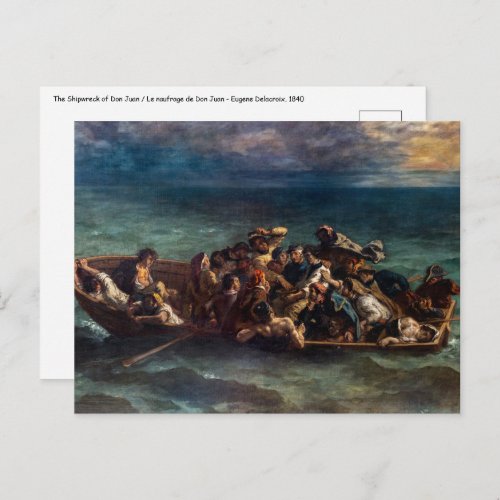 Eugene Delacroix _ The Shipwreck of Don Juan Postcard