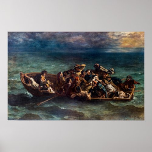 Eugene Delacroix _ The Shipwreck of Don Juan Poster