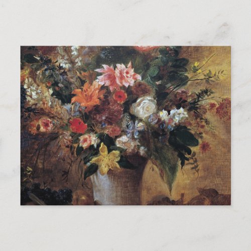 Eugene Delacroix Vintage Bouquet of Flowers Postcard