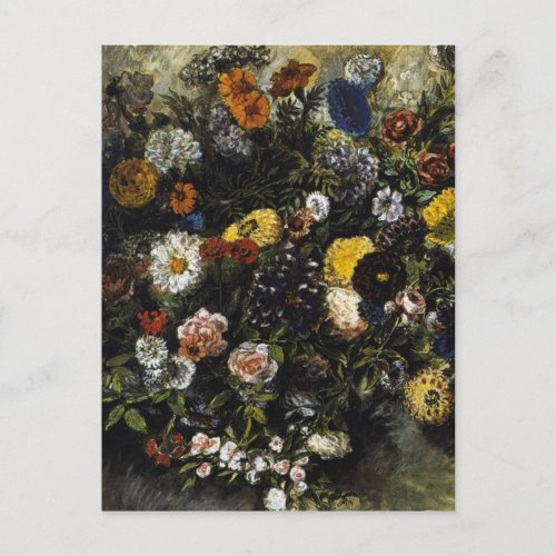 Eugene Delacroix Vintage Bouquet of Flowers Postcard