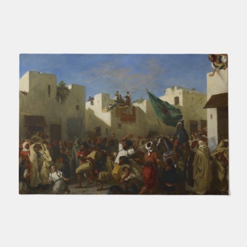 Eugene Delacroix Vintage The Fanatics of Tangier Doormat