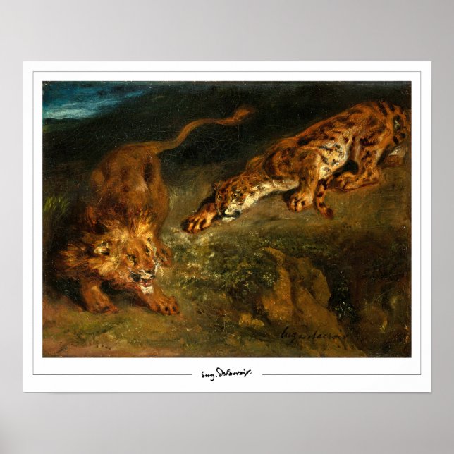 Eugène Delacroix Zedign Art Poster #637 (Front)
