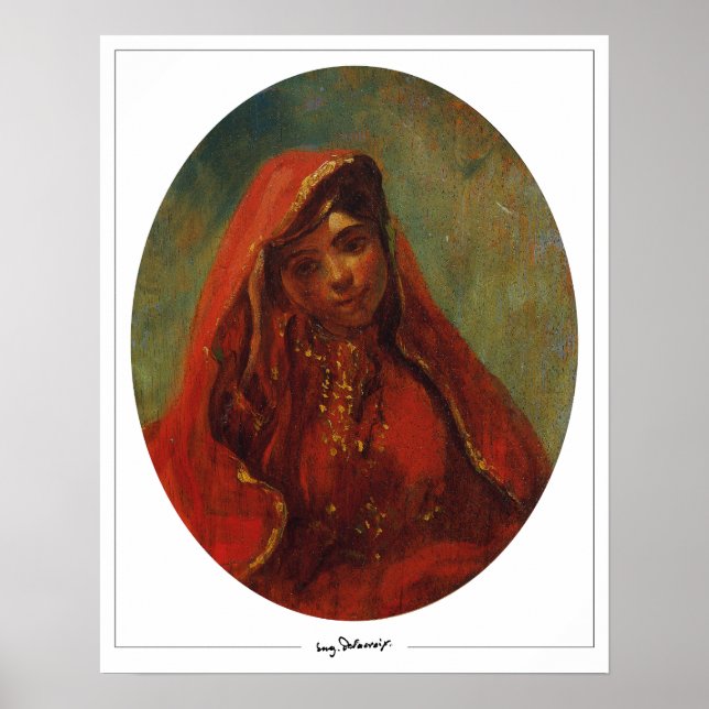 Eugène Delacroix Zedign Art Poster #674 (Front)
