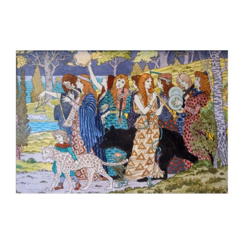 Eugene Grasset _ Harmony Decorative Panel Acrylic Print