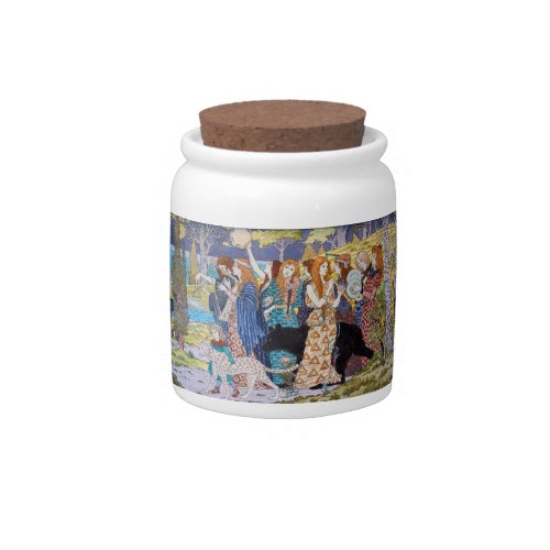 Eugene Grasset _ Harmony Decorative Panel Candy Jar