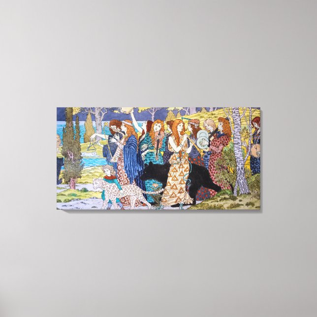 Eugene Grasset - Harmony Decorative Panel Canvas Print (Front)