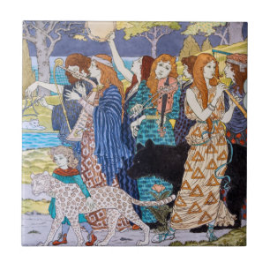 Eugene Grasset - Harmony Decorative Panel Ceramic Tile