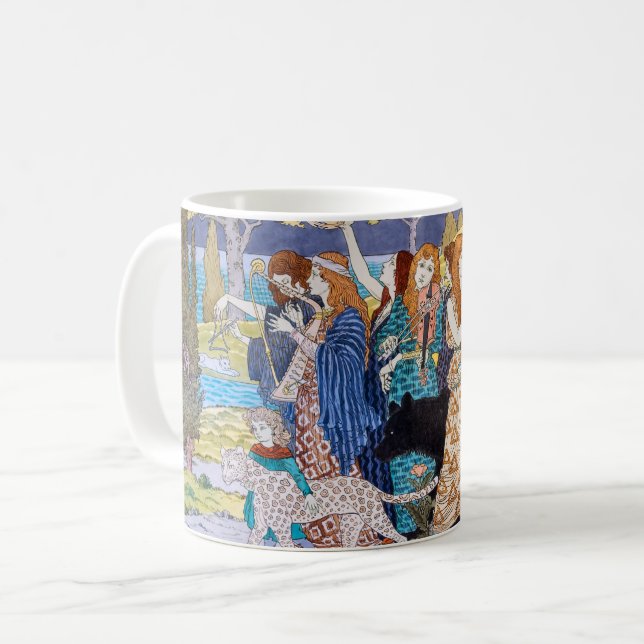 Eugene Grasset - Harmony Decorative Panel Coffee Mug (Front Left)