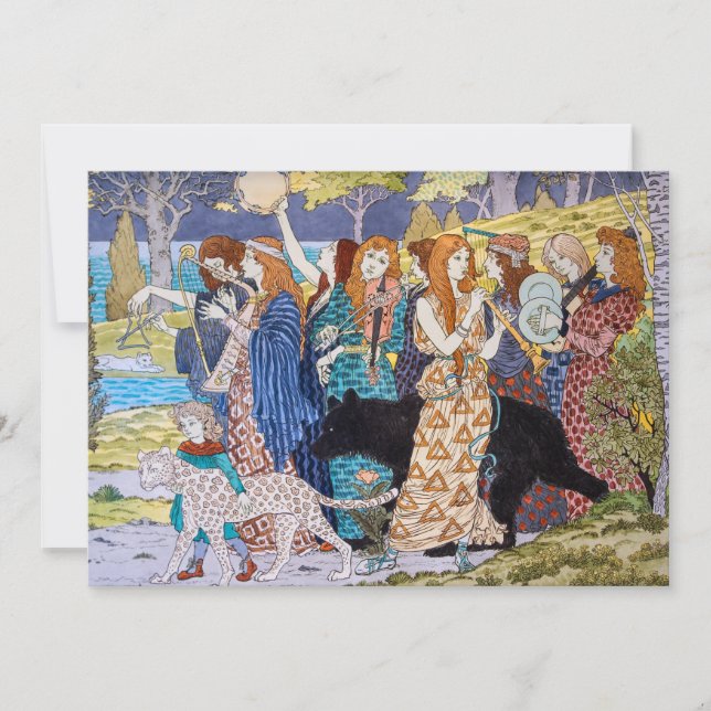 Eugene Grasset - Harmony Decorative Panel Invitation (Front)