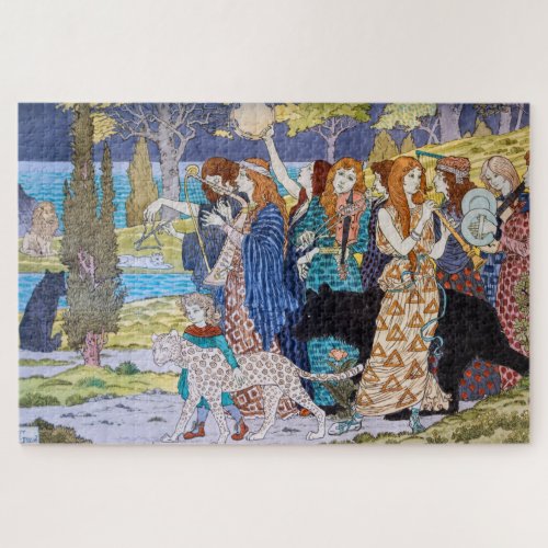 Eugene Grasset _ Harmony Decorative Panel Jigsaw Puzzle