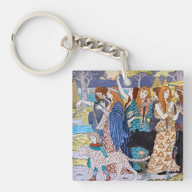 Eugene Grasset - Harmony Decorative Panel Keychain (Front)