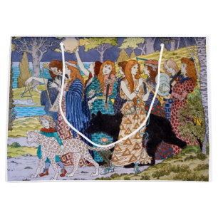 Eugene Grasset - Harmony Decorative Panel Large Gift Bag