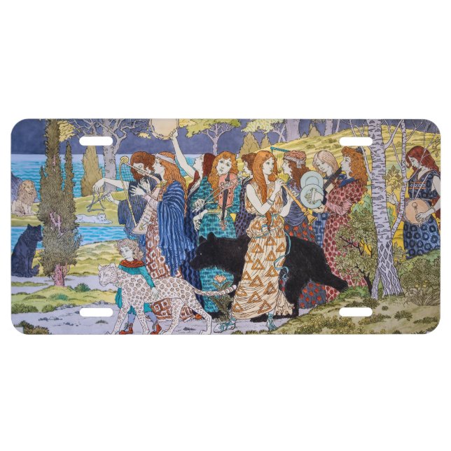 Eugene Grasset - Harmony Decorative Panel License Plate (Front)