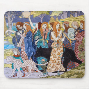 Eugene Grasset - Harmony Decorative Panel Mouse Pad