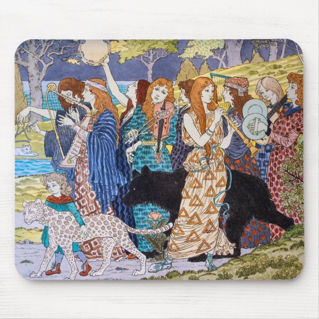 Eugene Grasset - Harmony Decorative Panel Mouse Pad (Front)