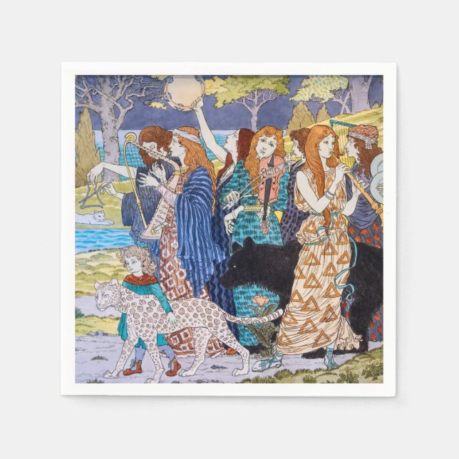Eugene Grasset - Harmony Decorative Panel Napkins (Front)