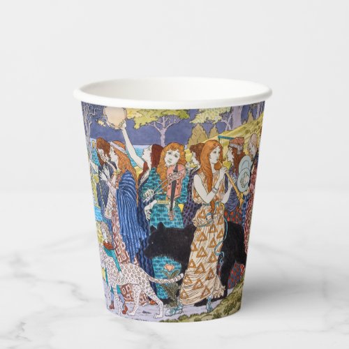 Eugene Grasset _ Harmony Decorative Panel Paper Cups