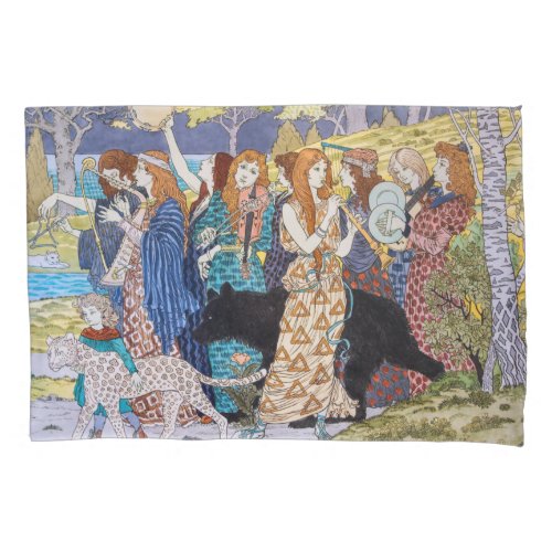 Eugene Grasset _ Harmony Decorative Panel Pillow Case