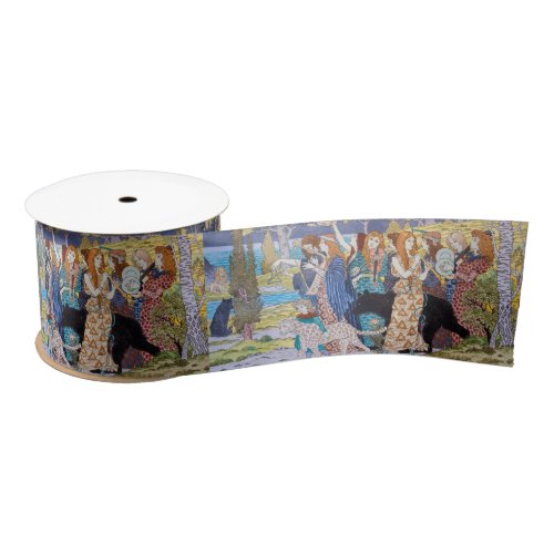 Eugene Grasset _ Harmony Decorative Panel Satin Ribbon