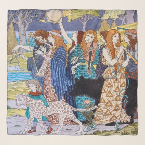 Eugene Grasset _ Harmony Decorative Panel Scarf