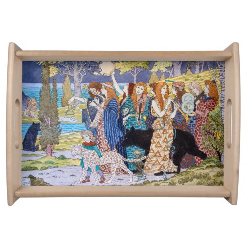 Eugene Grasset _ Harmony Decorative Panel Serving Tray