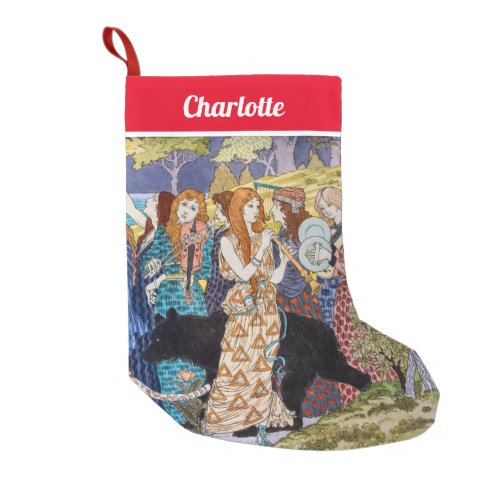 Eugene Grasset _ Harmony Decorative Panel Small Christmas Stocking