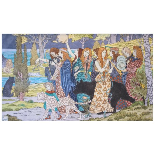 Eugene Grasset _ Harmony Decorative Panel Tablecloth