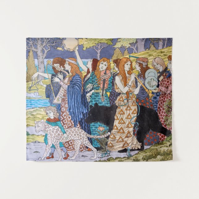 Eugene Grasset - Harmony Decorative Panel Tapestry (Front (Horizontal))