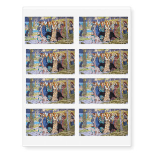 Eugene Grasset - Harmony Decorative Panel Temporary Tattoos