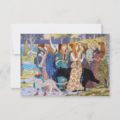 Eugene Grasset _ Harmony Decorative Panel Thank You Card