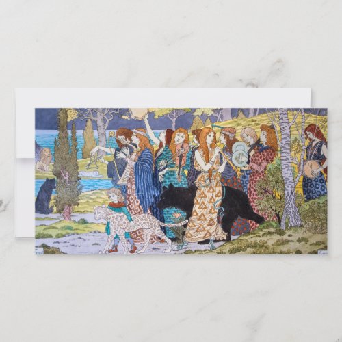 Eugene Grasset _ Harmony Decorative Panel Thank You Card