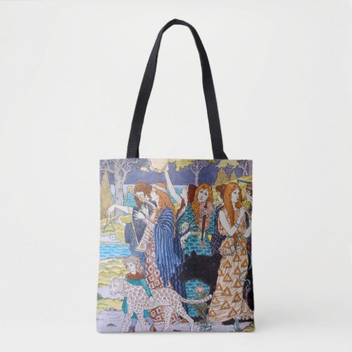 Eugene Grasset _ Harmony Decorative Panel Tote Bag