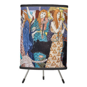 Eugene Grasset - Harmony Decorative Panel Tripod Lamp