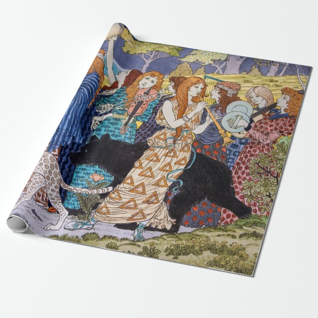 Eugene Grasset - Harmony Decorative Panel Wrapping Paper (Unrolled)